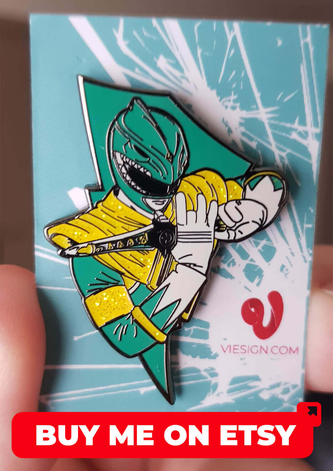 Green Ranger Enamel Pin